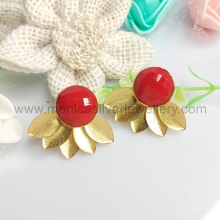 Textured Leaf Handmade Earrings Manufacturers