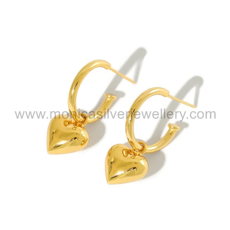 Heart Hoop Earrings
