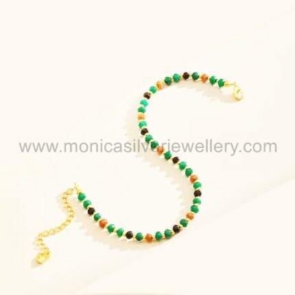 Beaded anklets 925 Sterling Silver