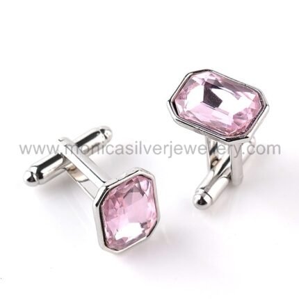 Pink Topaz Cufflinks