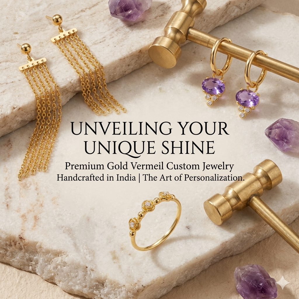 Gold Vermeil Custom Jewelry Manufacturer India